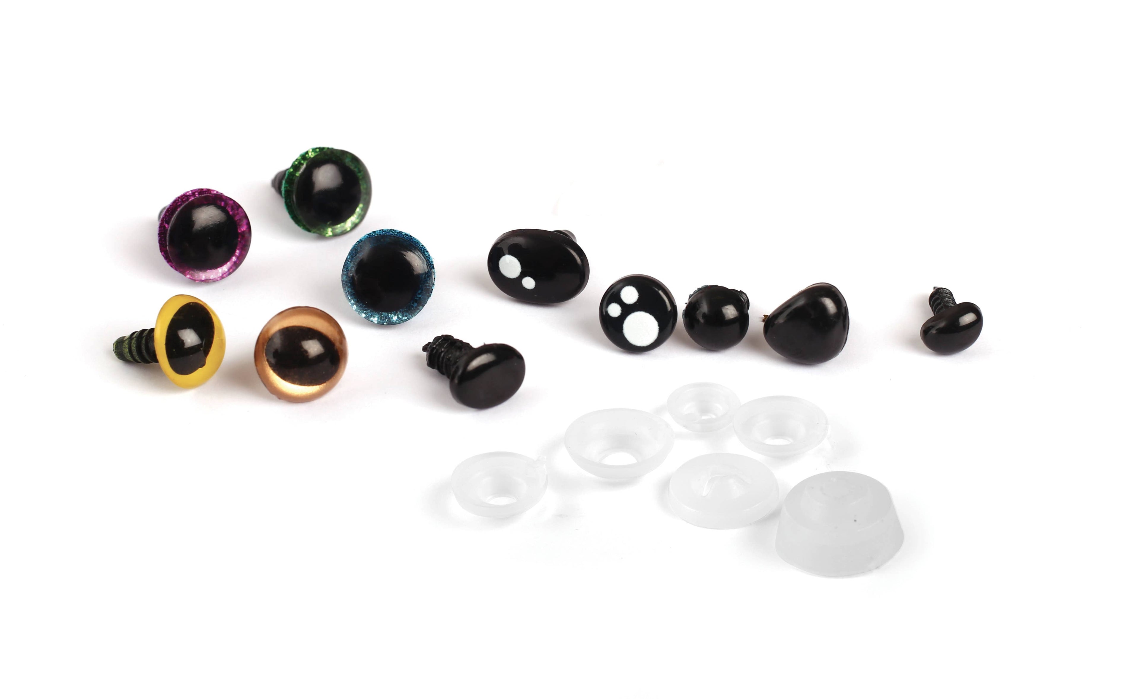 Amigurumi Turvasilmät ja Nenät - 40 kpl setti