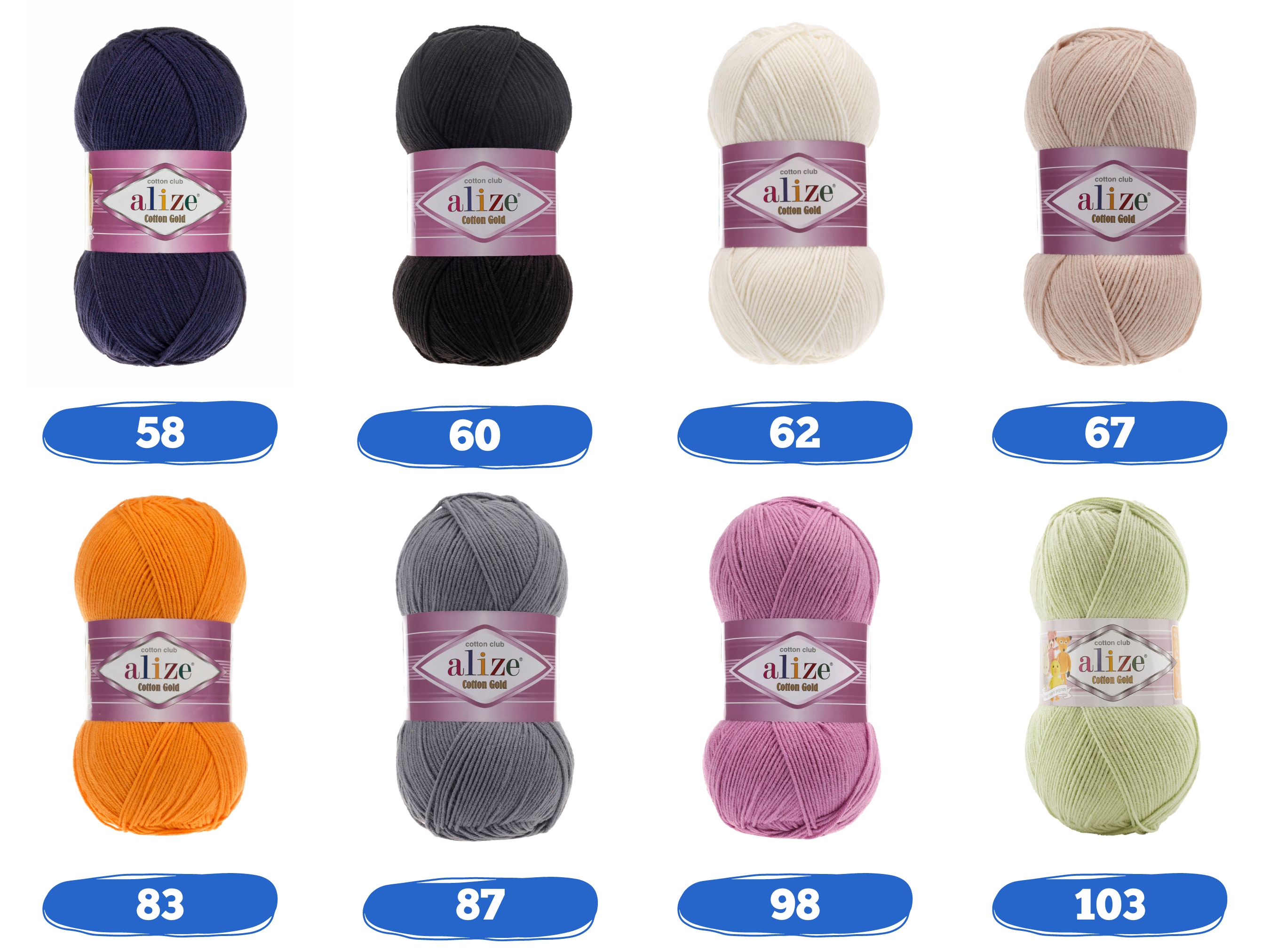 Alize Cotton Gold lanka, Merseröity puuvillalanka, Amigurumi