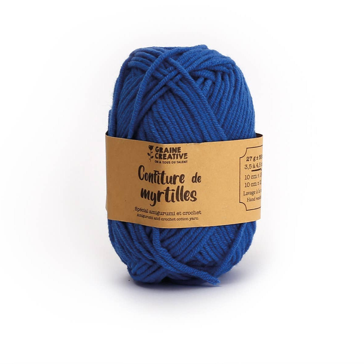 Graine Créative Kuninkaansininen Puuvillalanka  27g n. 55m - Amigurumi