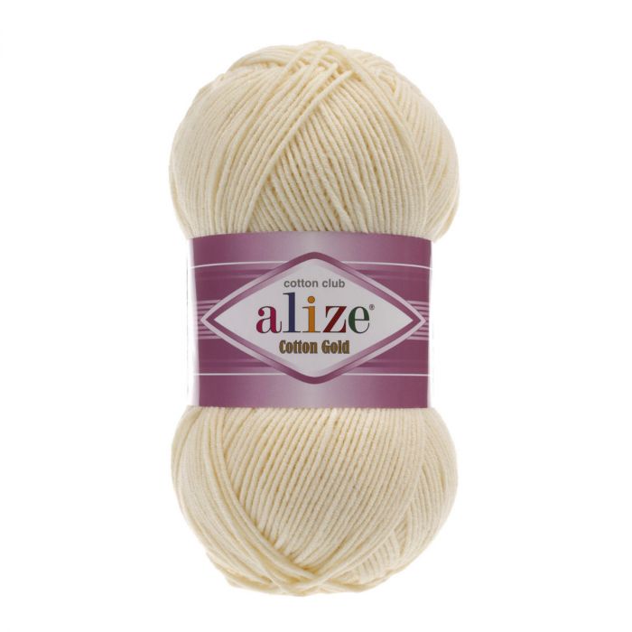Alize Cotton Gold puuvillalanka 100g luonnonvalkoinen 01