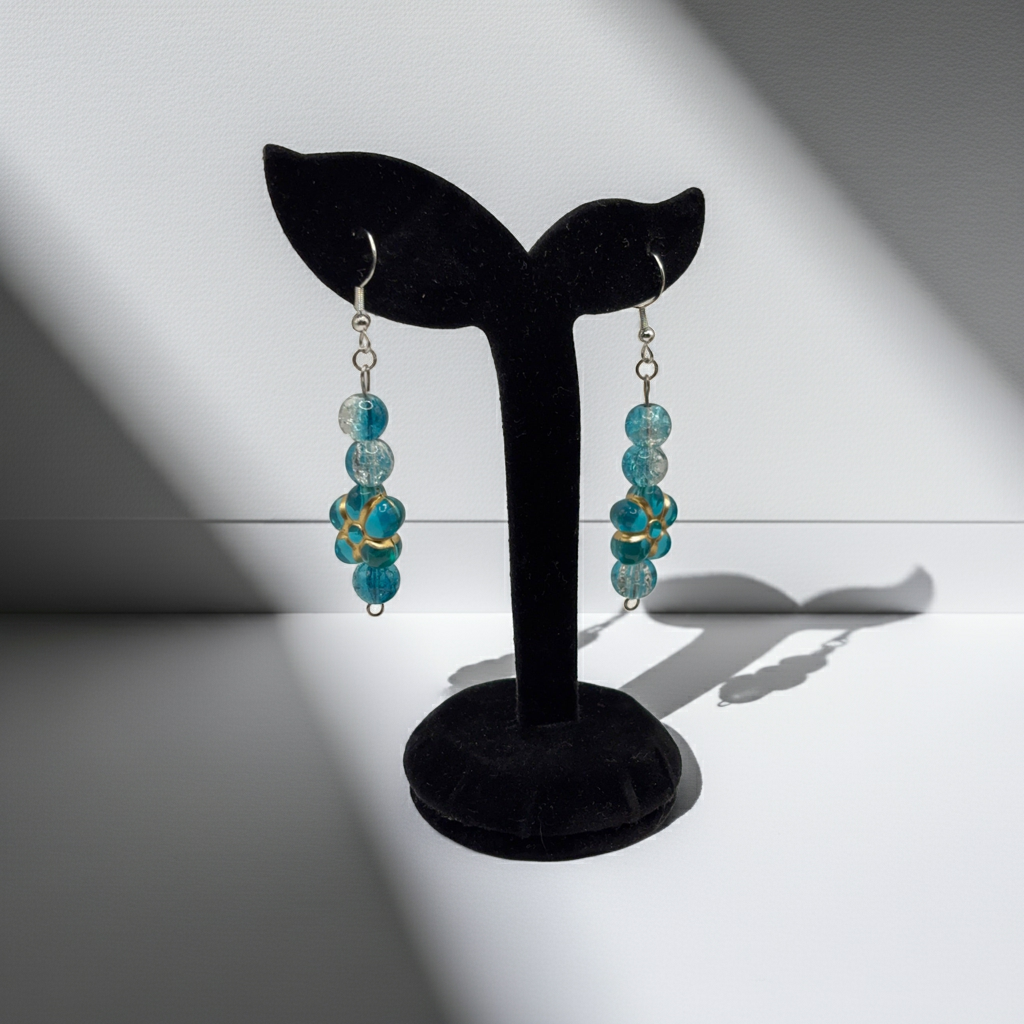 ABRA - earrings made of glass and acrylic