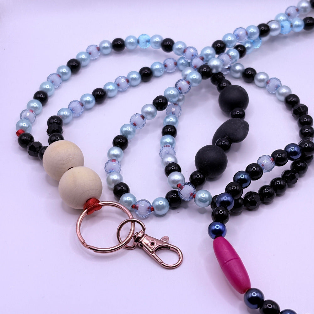 Avainnauha olan yli, musta-minttu 160 cm