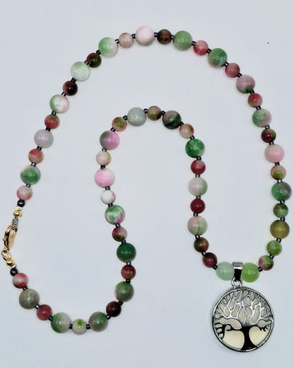 ELÄMÄNPUU - Howliitti & Onyx Kaulakoru 52cm