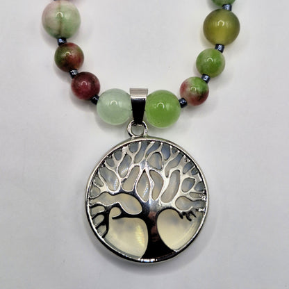 ELÄMÄNPUU - Howliitti & Onyx Kaulakoru 52cm