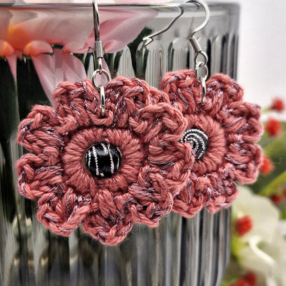 Virkatut korvakorut KUKKA