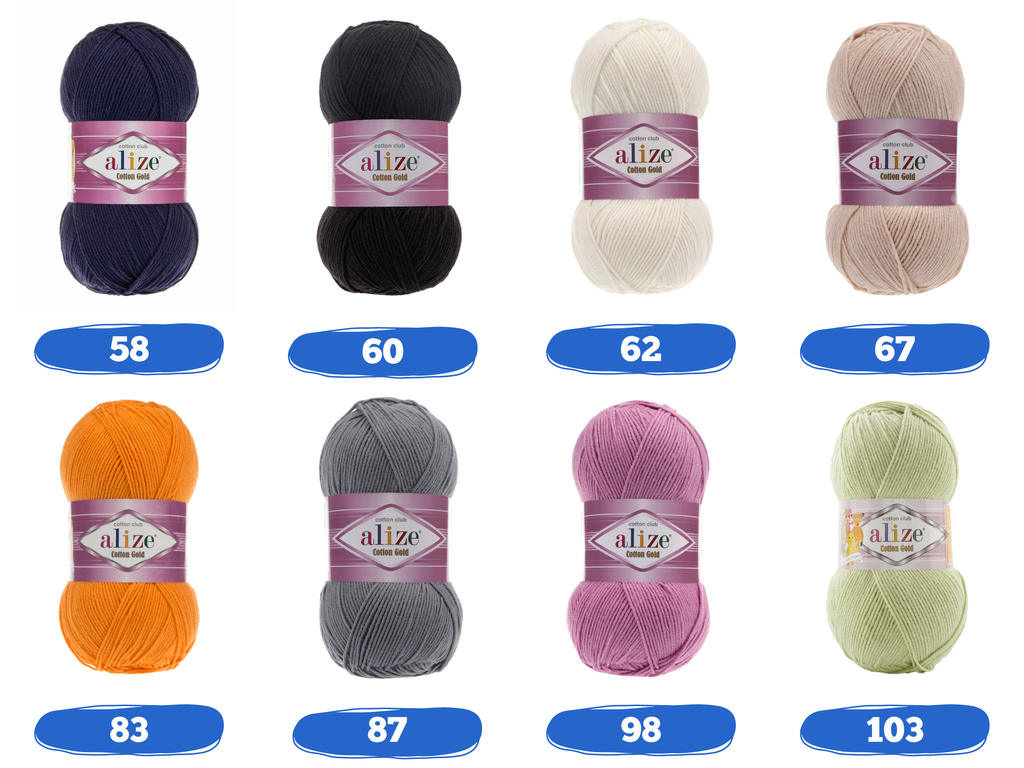 Alize Cotton Gold lanka, Merseröity puuvillalanka, Amigurumi