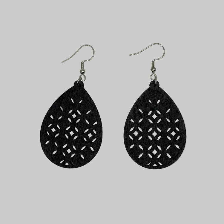 PUPU Örhängen Tillverkade av Plywood - Söta Djurörhängen