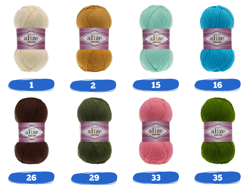 Alize Cotton Gold lanka, Merseröity puuvillalanka, Amigurumi