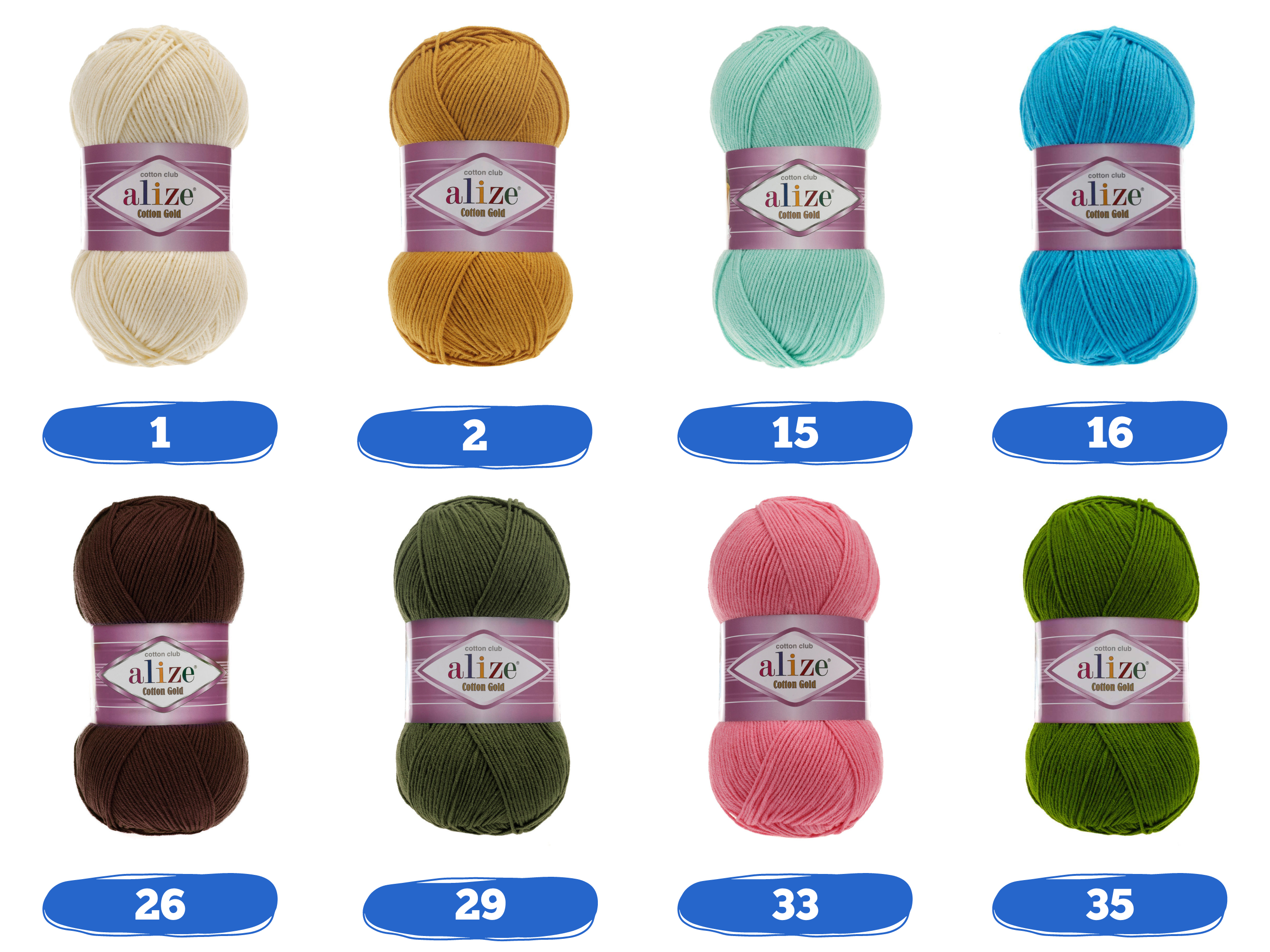 Alize Cotton Gold lanka, Merseröity puuvillalanka, Amigurumi