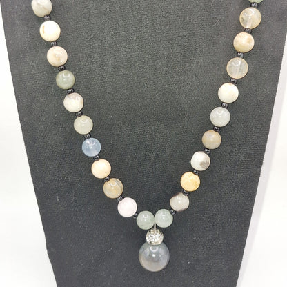 EARTH Necklace Made of Natural Stones 47.5cm - Adjustable Grounding Power Jewelry