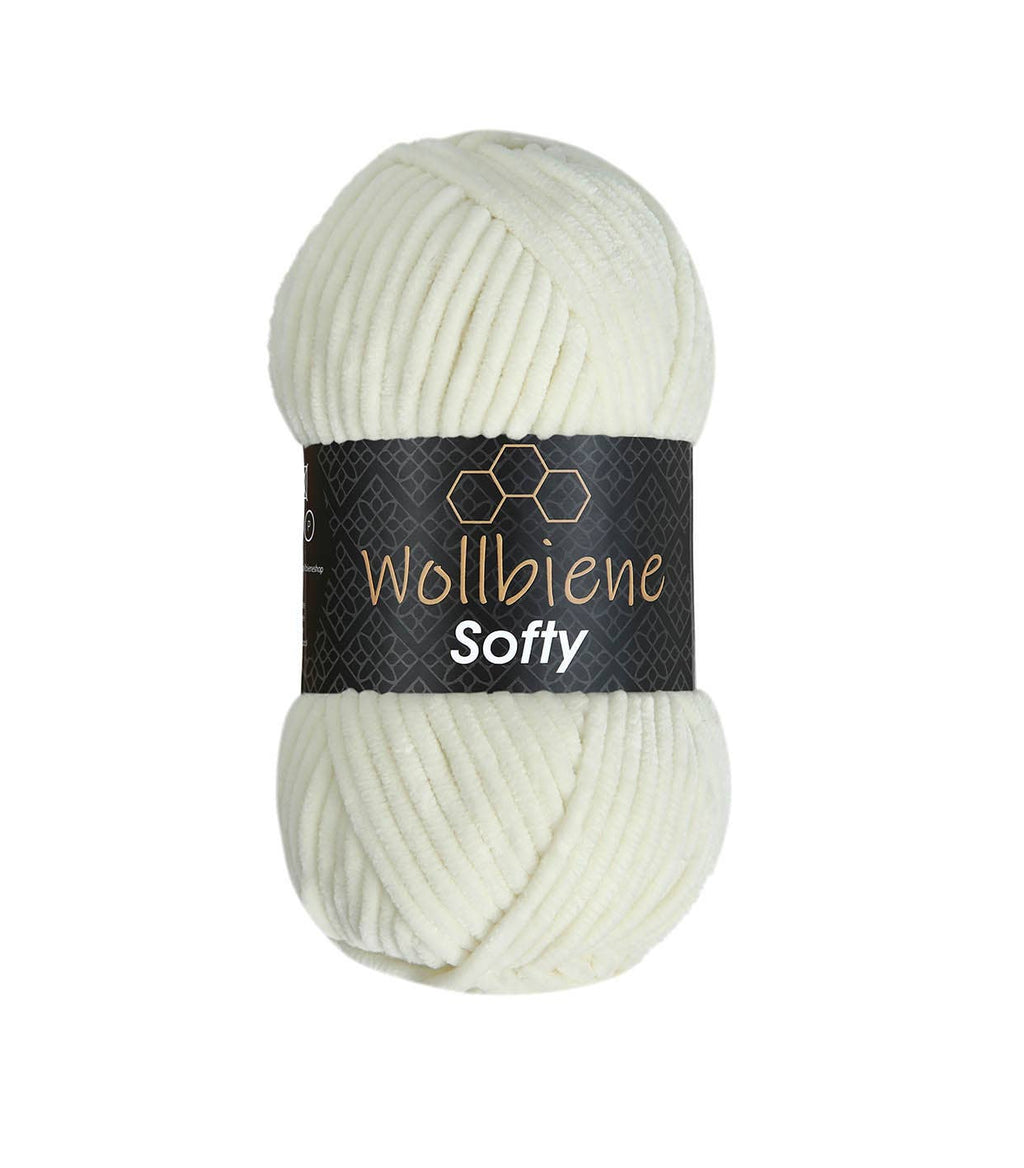 Wollbiene Softy Chenille Lanka 100g - Super Bulky Pehmeä Samettilanka