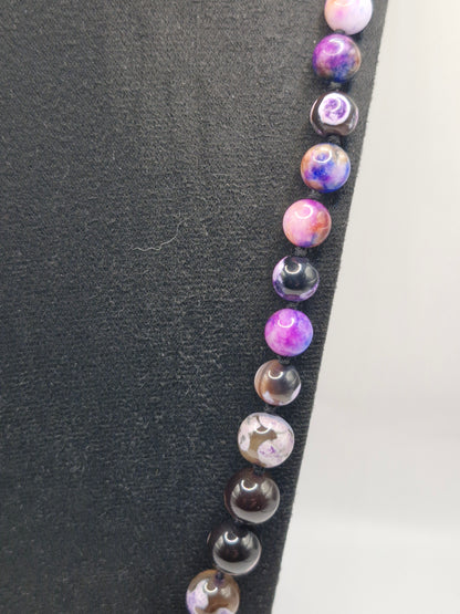 AGATE Stone Necklace 86cm - Long Statement Power Jewelry Layered