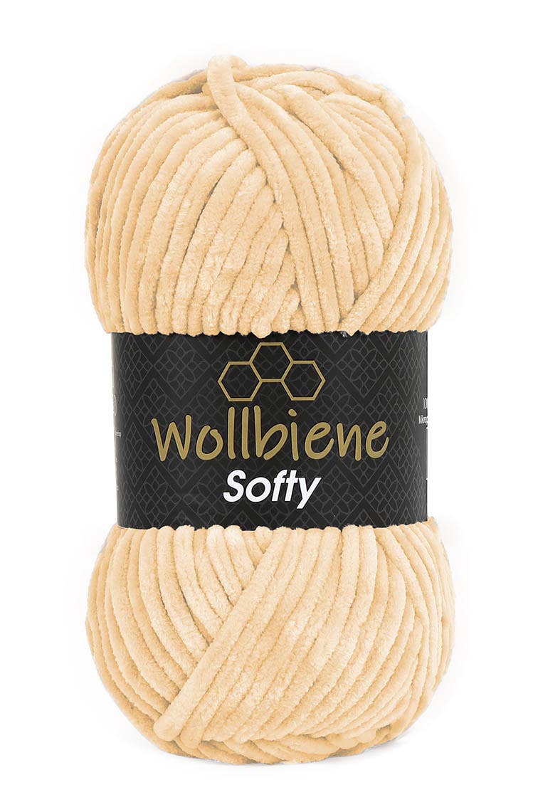 Wollbiene Softy Chenille Lanka 100g - Super Bulky Pehmeä Samettilanka