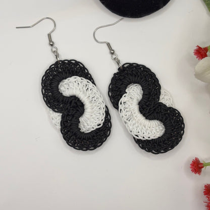 HALAUS - virkatut korvakorut nailonlangasta