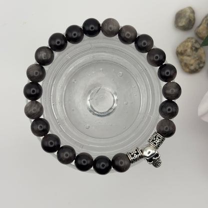 3 PÄÄKALLO - rannekoru Tiikerinsilmästä