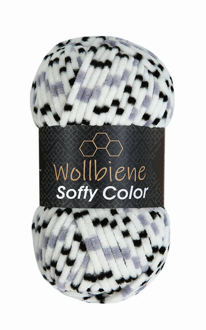 Wollbiene Softy Color Chenille Wool 100g - Pehmeä Neulonta Lanka
