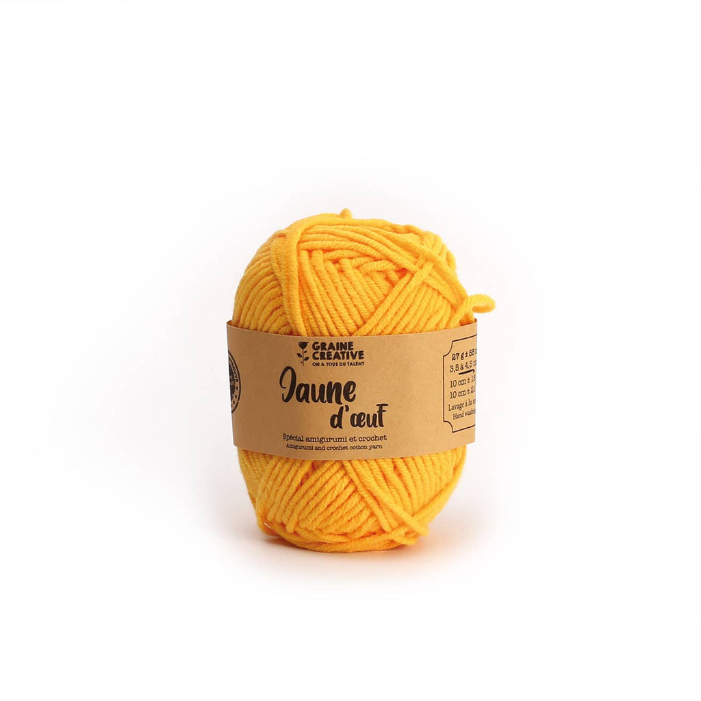 Graine Créative Keltainen puuvillalanka 27g n. 55m  - Amigurumi