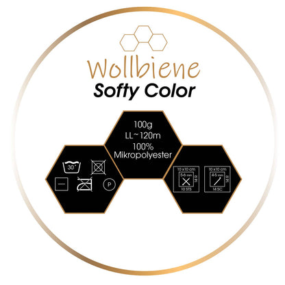 Wollbiene Softy Color Chenille Wool 100g - Pehmeä Neulonta Lanka
