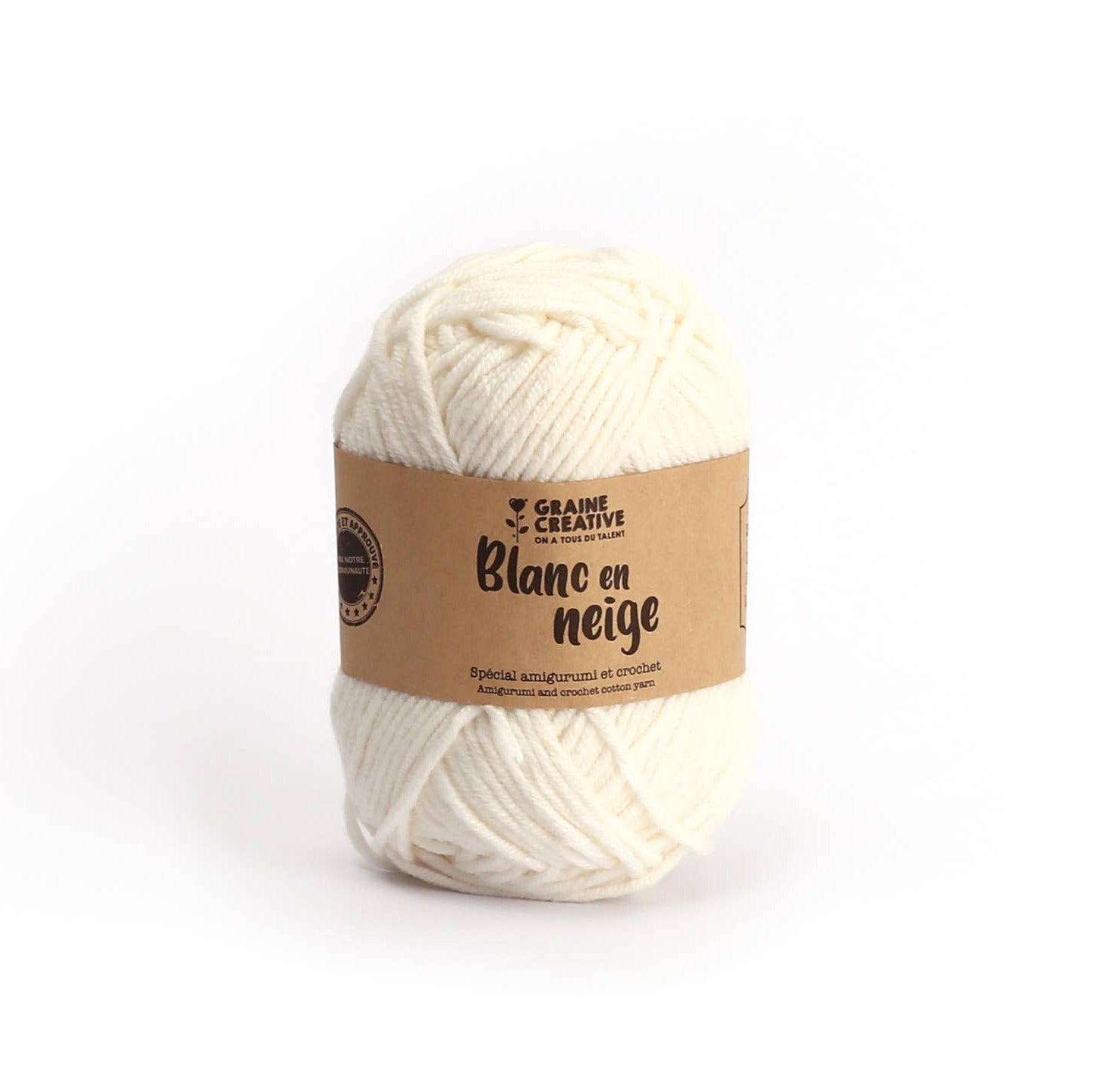 Graine Créative Valkoinen Puuvillalanka 27g n. 55m - Amigurumi