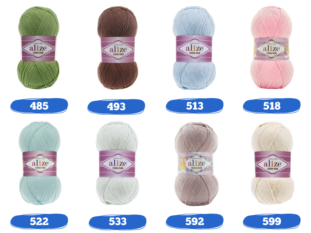 Alize Cotton Gold lanka, Merseröity puuvillalanka, Amigurumi