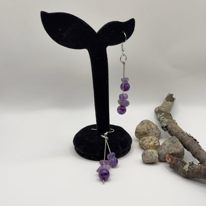 AMETISTI Korvakorut - Ametisti 7cm