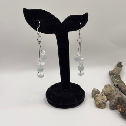 CAT EYES Korvakorut - Kissansilmä & Särökristalli 7cm