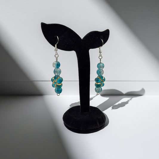 ABRA - earrings made of glass and acrylic