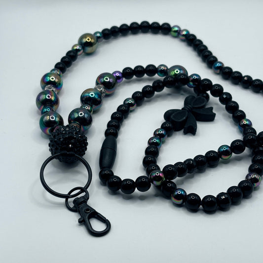 Avainnauha kaulaan musta 80 cm