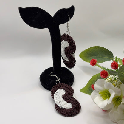 HALAUS - virkatut korvakorut nailonlangasta