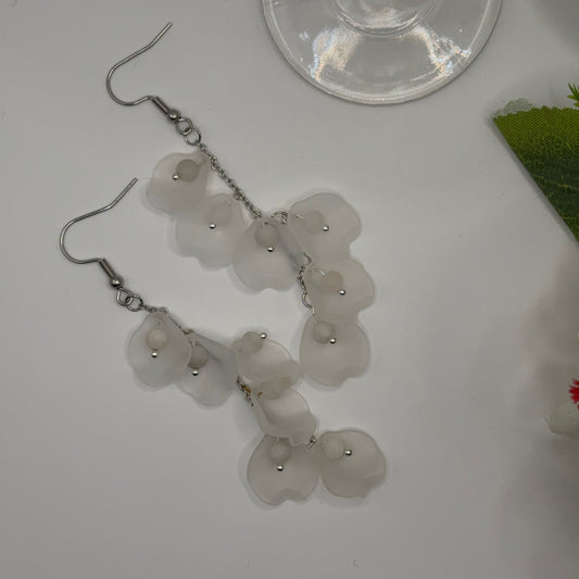 LUMME Earrings - Aventurine &amp; Acrylic 9cm