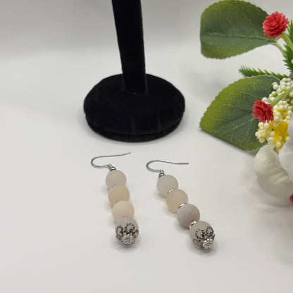 AVENTURIINI MATTA Korvakorut - Vaaleanpunainen Luonnonkivi 6cm