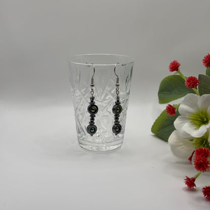 LITTLE DUO Korvakorut - Hematiitti Luonnonkivi 5,5cm