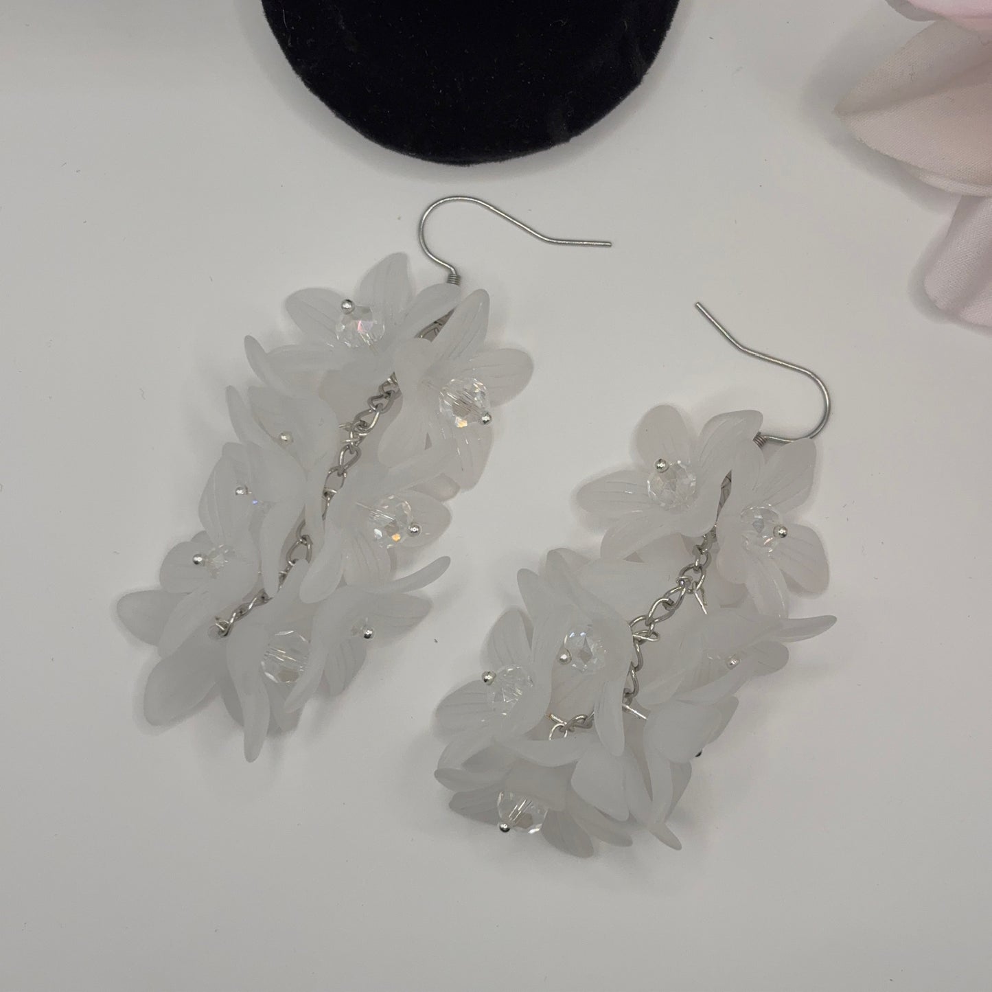 CLOCK FLOWER Earrings - Acrylic 7.5cm