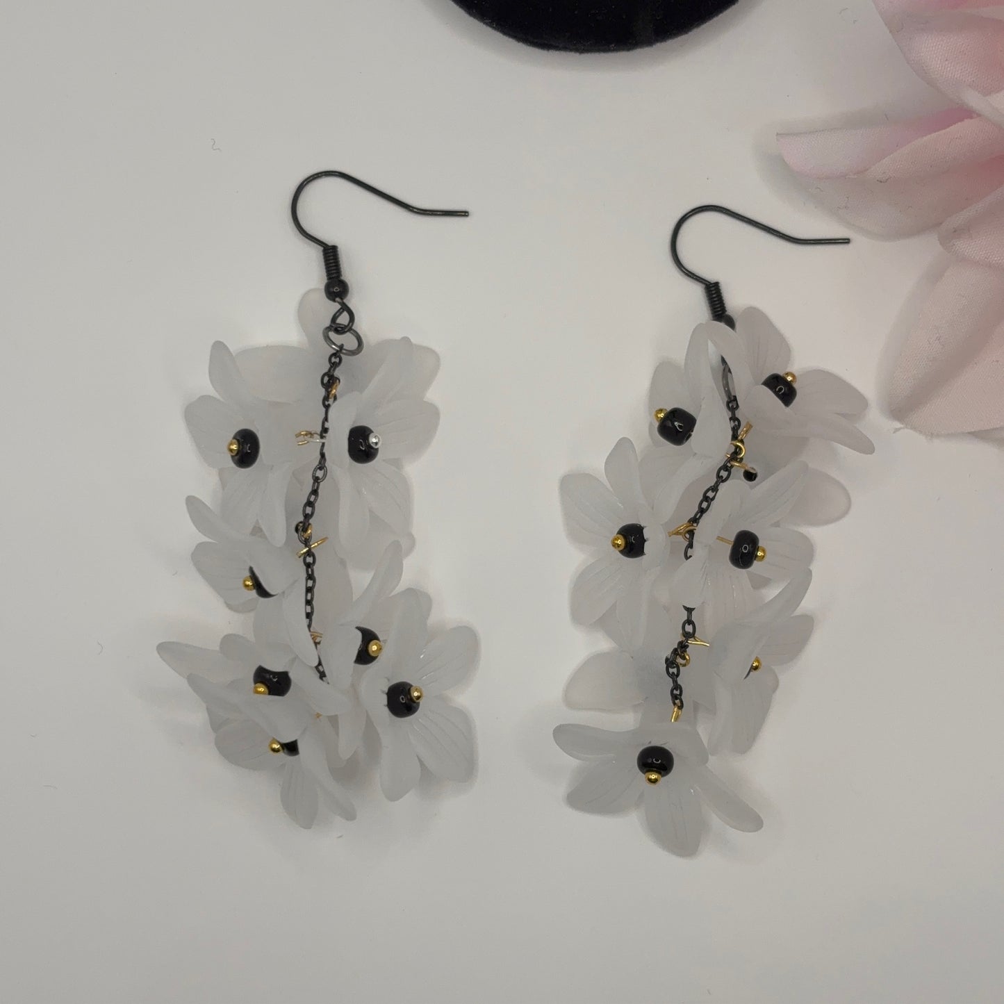 CLOCK FLOWER Earrings - Acrylic 9cm