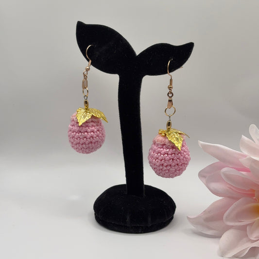 MARJA - Crochet Earrings Made of Cotton Yarn