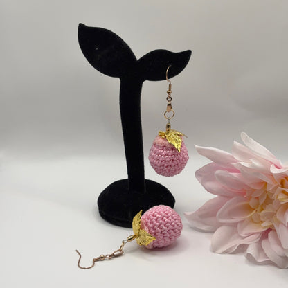 MARJA - Crochet Earrings Made of Cotton Yarn