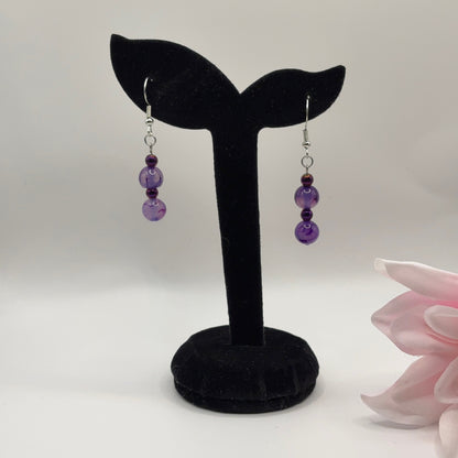 AGATE Earrings - Power Stone of Balance and Stability 25g