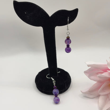 AGATE Earrings - Power Stone of Balance and Stability 25g