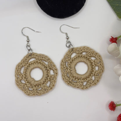 HIEKKA - Virkatut Korvakorut Nailonlangasta