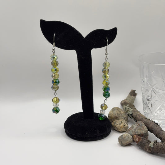 FASETTI Earrings - Faceted Glass 8.5cm