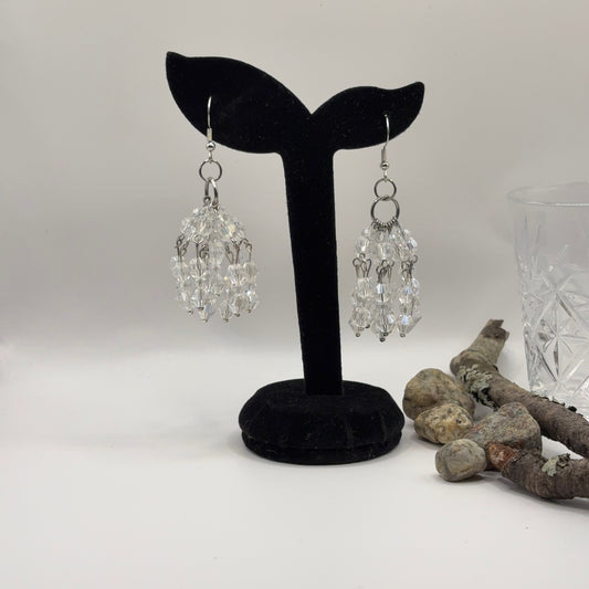 CROWN Earrings - Glass 6.5cm