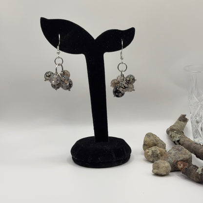 AGATE Earrings - Grounding Natural Stone 7cm