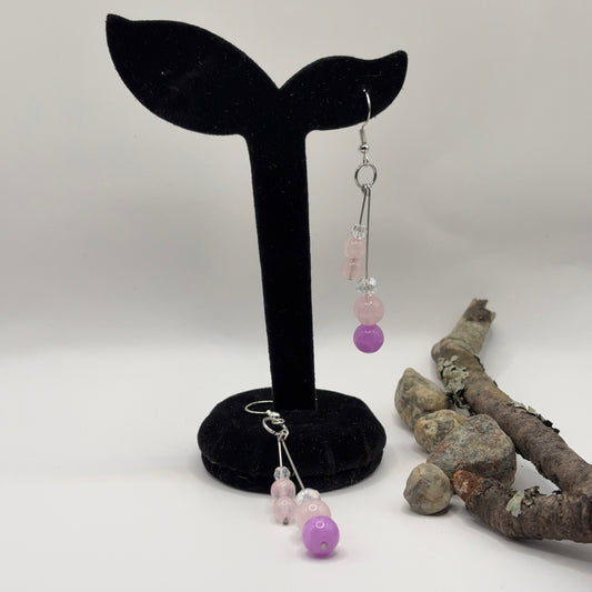 PURPLE &amp; PINK - earrings