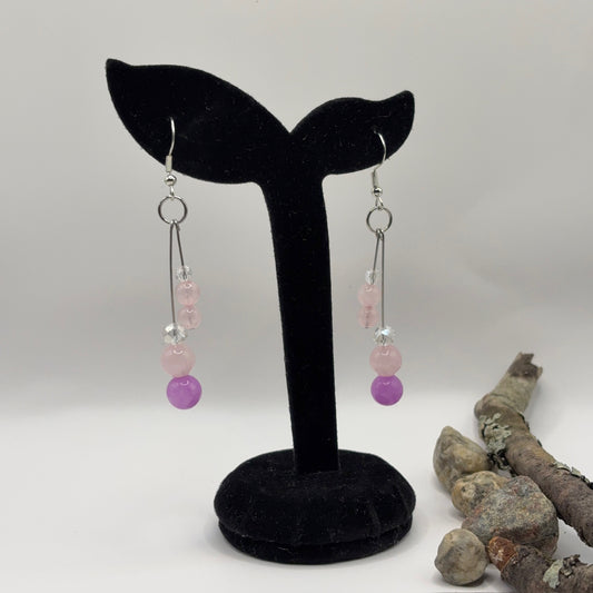 PURPLE &amp; PINK - earrings