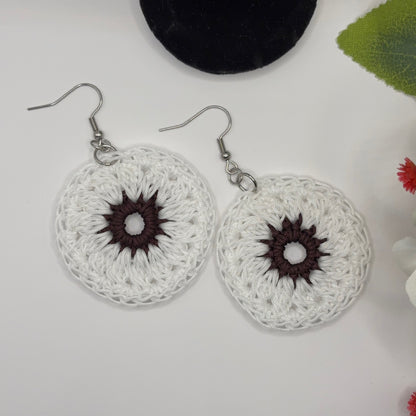EYE - Crochet Earrings Made of Nylon Thread