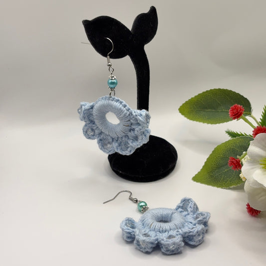 LUMOUS - Crochet Earrings Made of Cotton Yarn