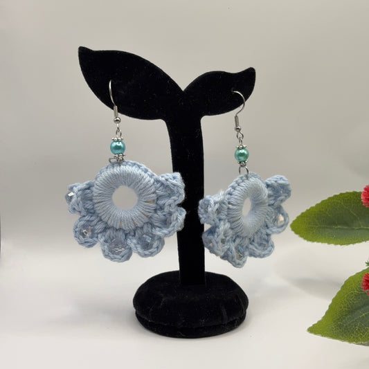 LUMOUS - Crochet Earrings Made of Cotton Yarn