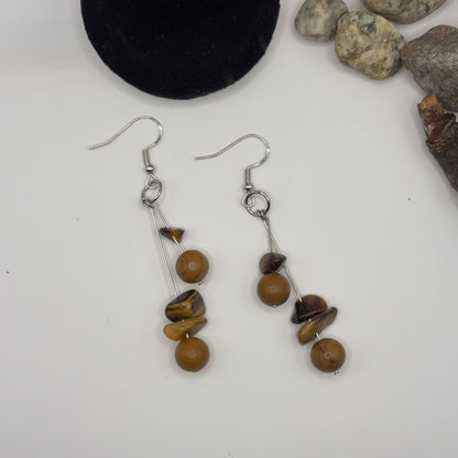 TIGER JASPIS - korvakorut