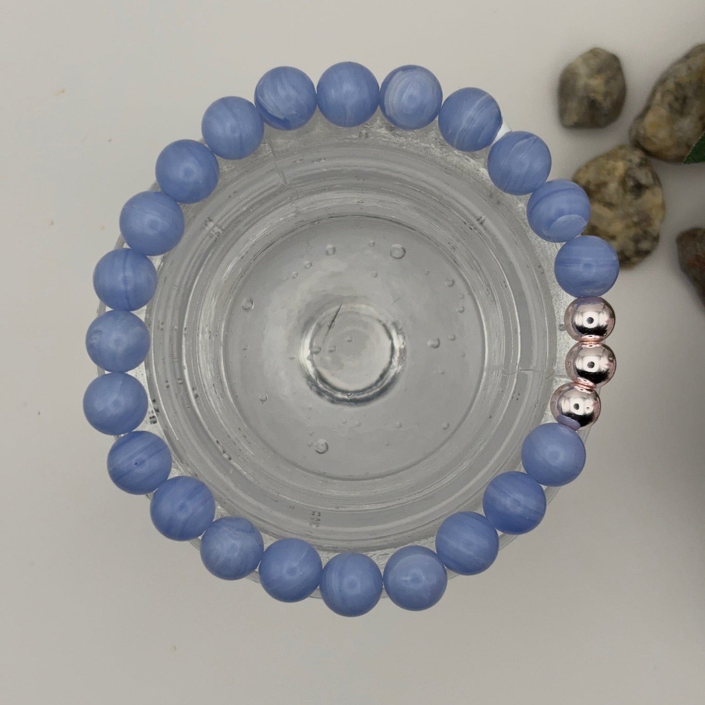 BLUE AGATE - bracelet