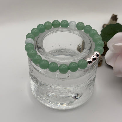 GREEN Voimakivi Rannekoru - Aventuriini, Kissansilmä & Hematiitti 17-18cm